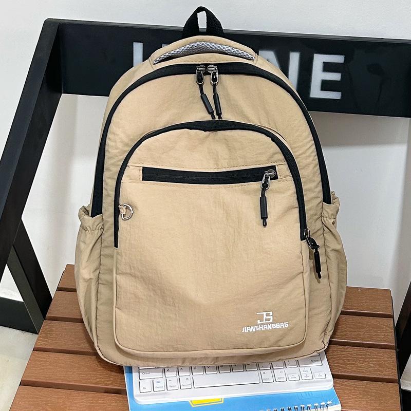

version is fresh, the same for men and women, and the student schoolbag is large-capacity casual, simple and lightweight travel backpack. хаки
