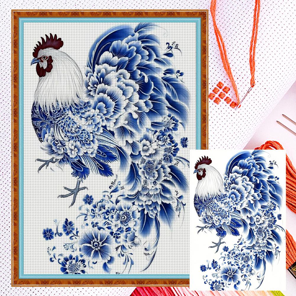 

Полная вышивка Эко-хлопковая нить 11 каунт Счетный фарфоровый набор для вышивания крестом