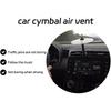 Car Crash Cymbal Car Drum Cymbal Air Vent Easy Clip-On Mini Cymbal For Music Lovers Suitable For All Types Of Vehicles