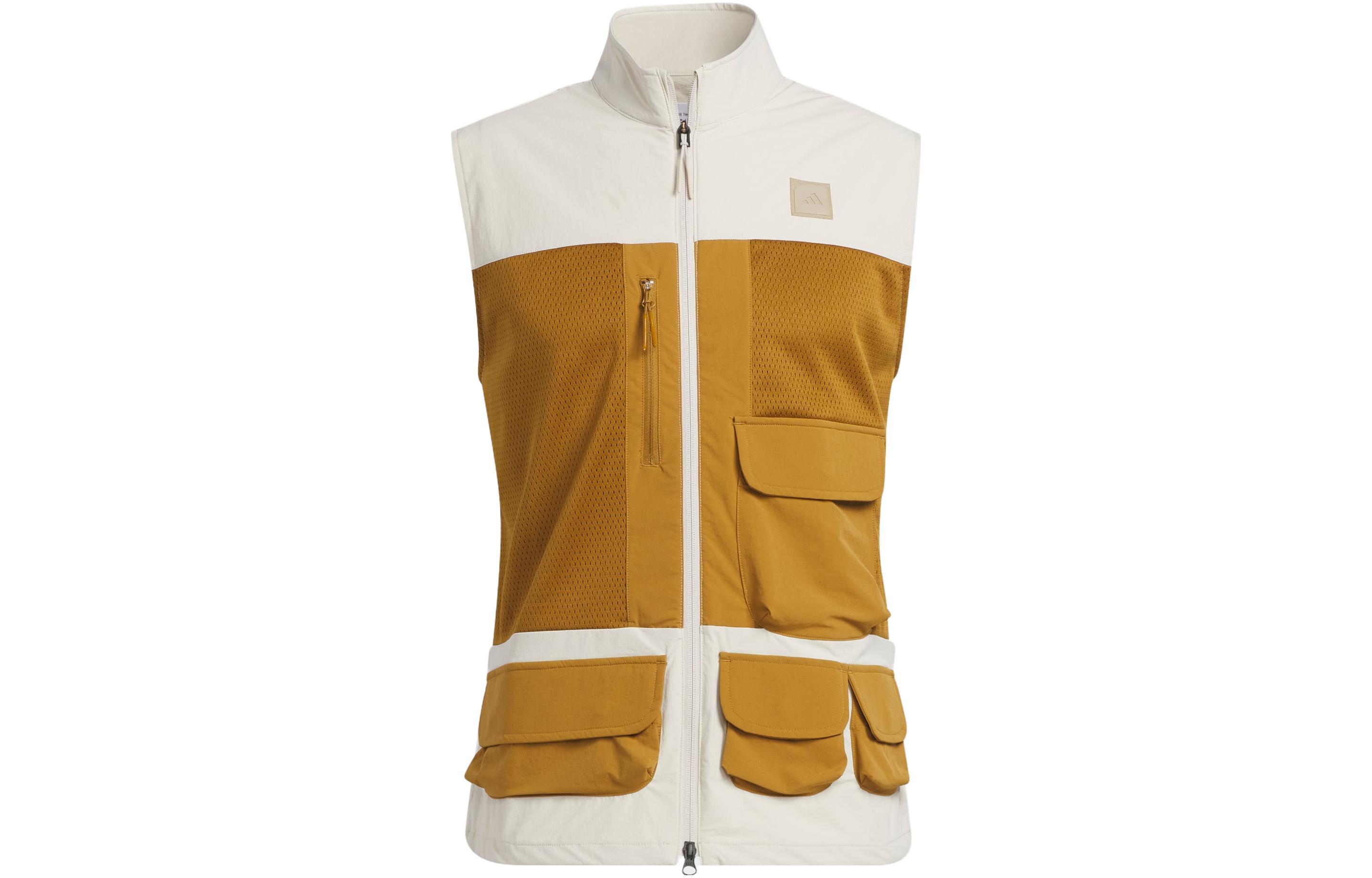 Adidas Vests Men s Clear Brown Stand Collar Moderate Other HS5611 XL