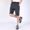 Men's Quick-Dry Detachable Hiking & Mountaineering Pants with Elastic Waistband and Team Logo.