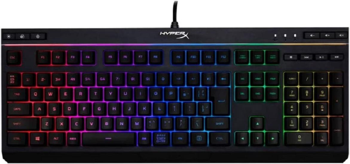 

[Japanese Layout] HyperX Alloy Core RGB Gaming Keyboard for Gamers, LED Backlighting, Water Resistant, 2-Year Warranty (HX-KB5ME2-JP) (4P4F5AJ#ABJ)