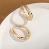Oval Wedding for Women Party Gift Mesh Anniversary Shiny Hoop Earrings Fashion  High Quality
