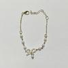 Temperament  Bow Pendent Charm Bracelet Bangle For Women Trendy Jewelry Gifts Party