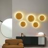 Applique cu LED-uri Circulare Moderne Creative Minimalist Corpuri de iluminat din lemn Sufragerie Dormitor Coridor Decorare Iluminat