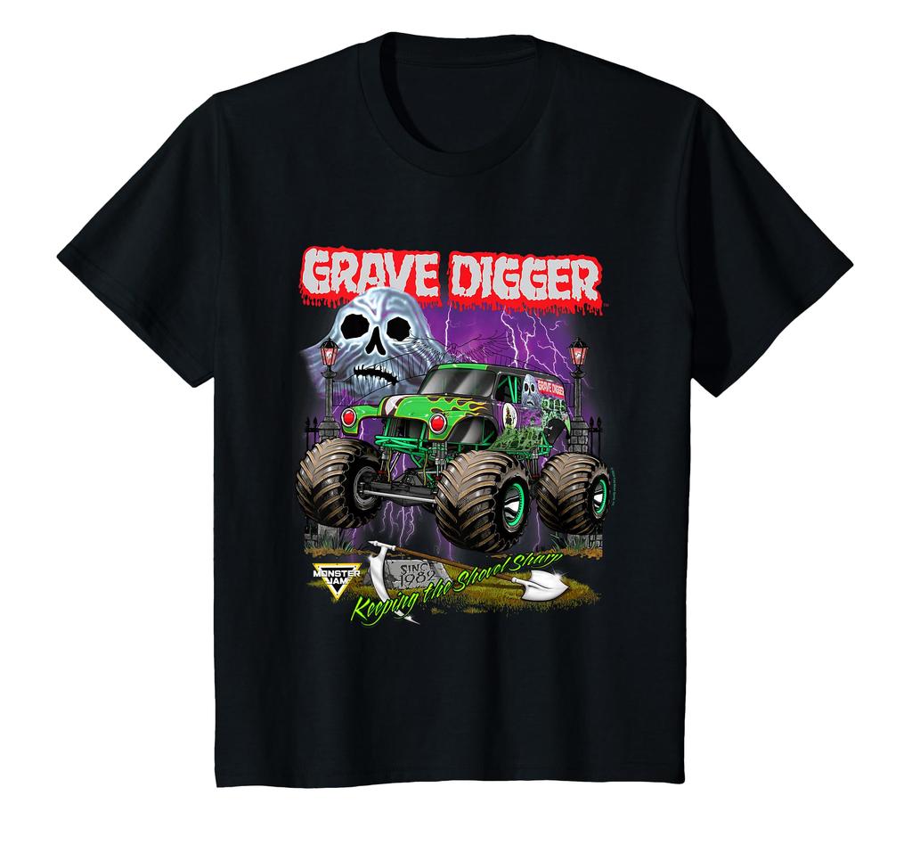 Kids' Ripple Junction X Monster Jam Grave Digger Shovel Sharp T-Shirt