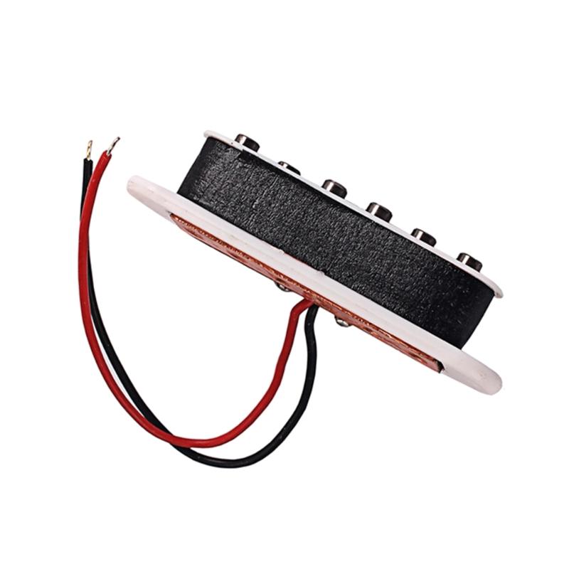 Single Coil Pickup Alnico 5  Pickups Neck Guitar Pickups Staggered for  Squier Electric Guitar, White