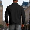 Men's Winter Heavyweight Velvet-Lined Loose-Fit Stand Collar Pullover Hoodie