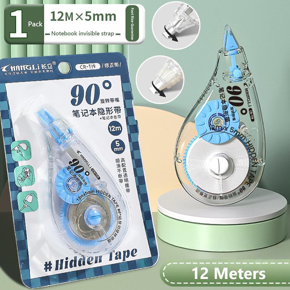 Silent Hidden Correction Tape 12M Large Capacity Study Writing White-out  Students синий