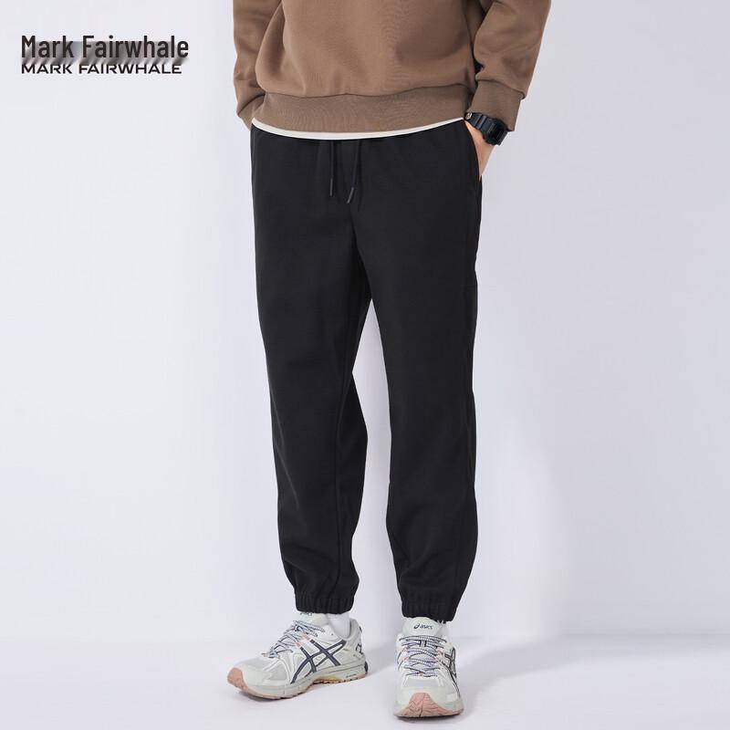 Mark Fairwhale Men s Thickened Brushed Fleece Jogger Pants S