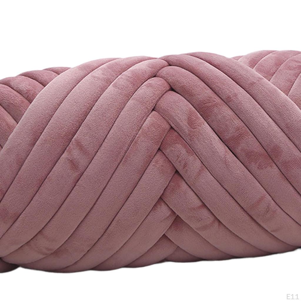 1 Kg Thick Velvet Arm Knitting Yarn for Cushion Baskets, Scarves, Sweaters