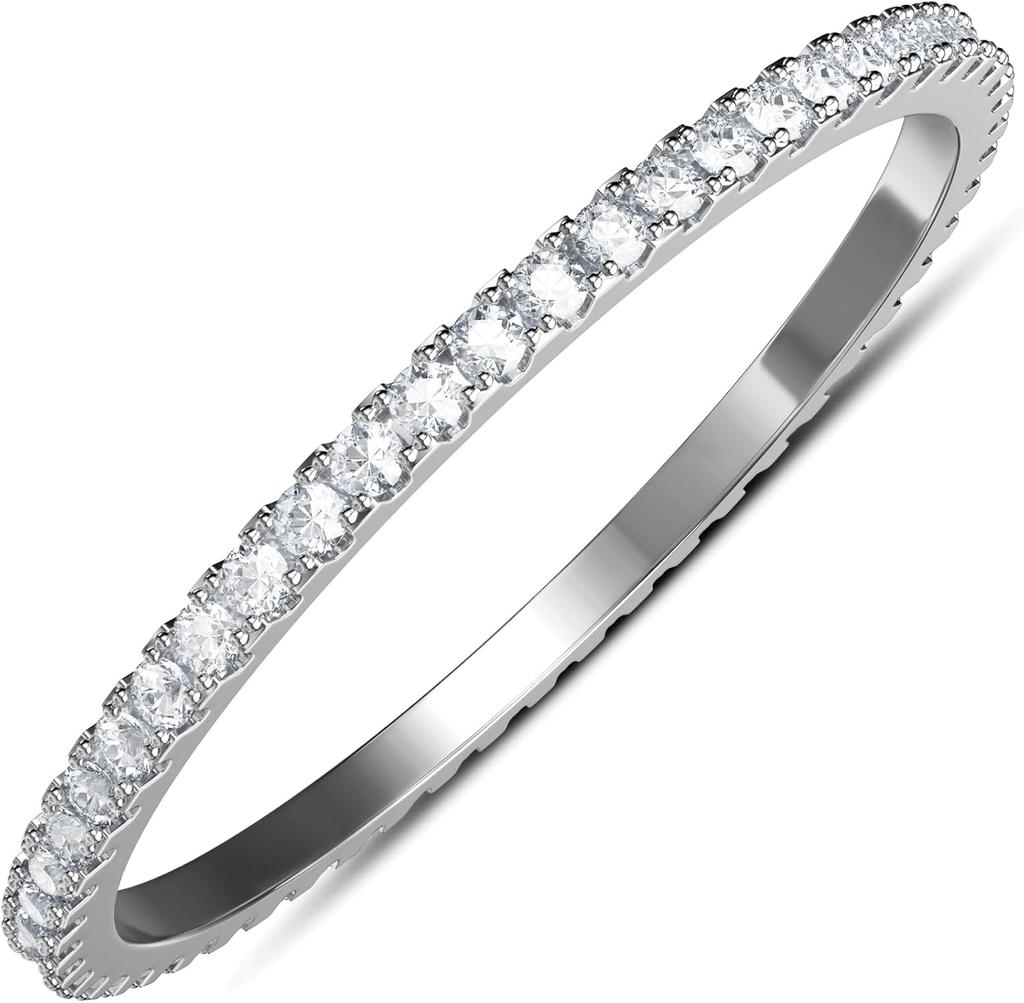 Paquete de 2 Anillos Apilables Chapados en Oro de 14 Quilates para Oura Gen 4/Oura Gen 3, Anillo Oura Apilable con Circonita Cúbica Simulada Diamante para Mujeres