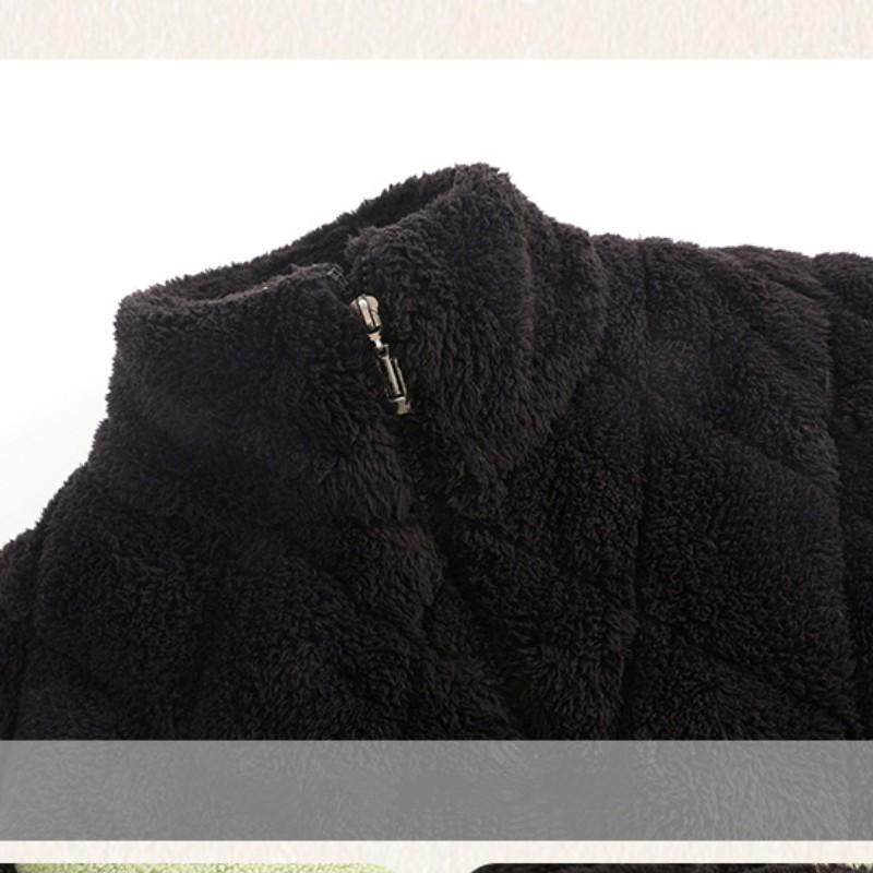 Осень/зима коралловые бархатные пижамы для пар — фото 8