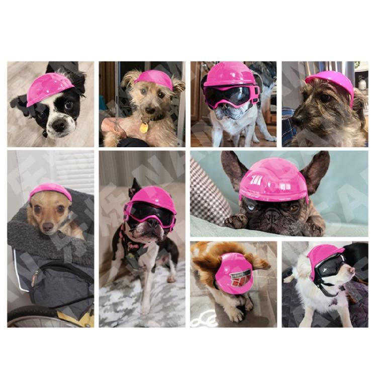 Pet Motorcycle Hat with Ear Hole Dogs Helmet Pet Safety Ridding Hat for Dogs