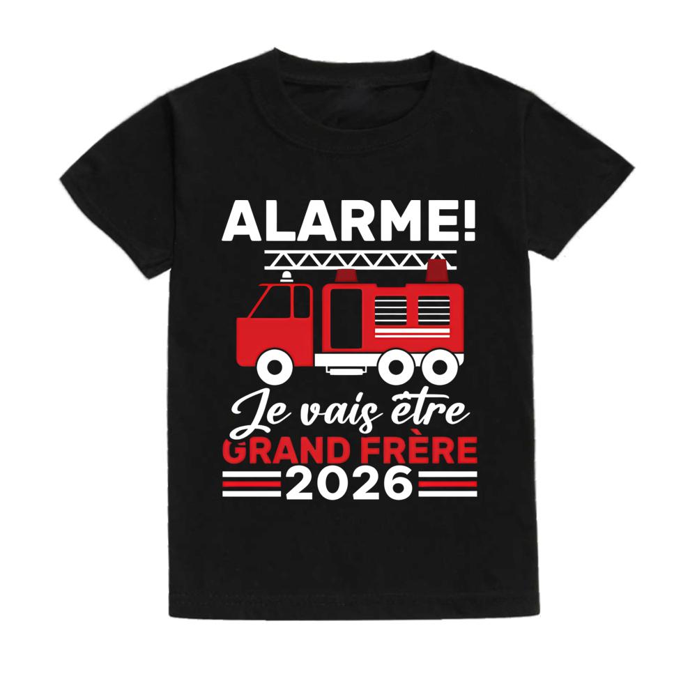 Alert: I Will Become Big Brother 2026 Print Kid Shirt Pregnancy Announcement Child Tee Top Fashion Short Sleeve T-shirts Clothes