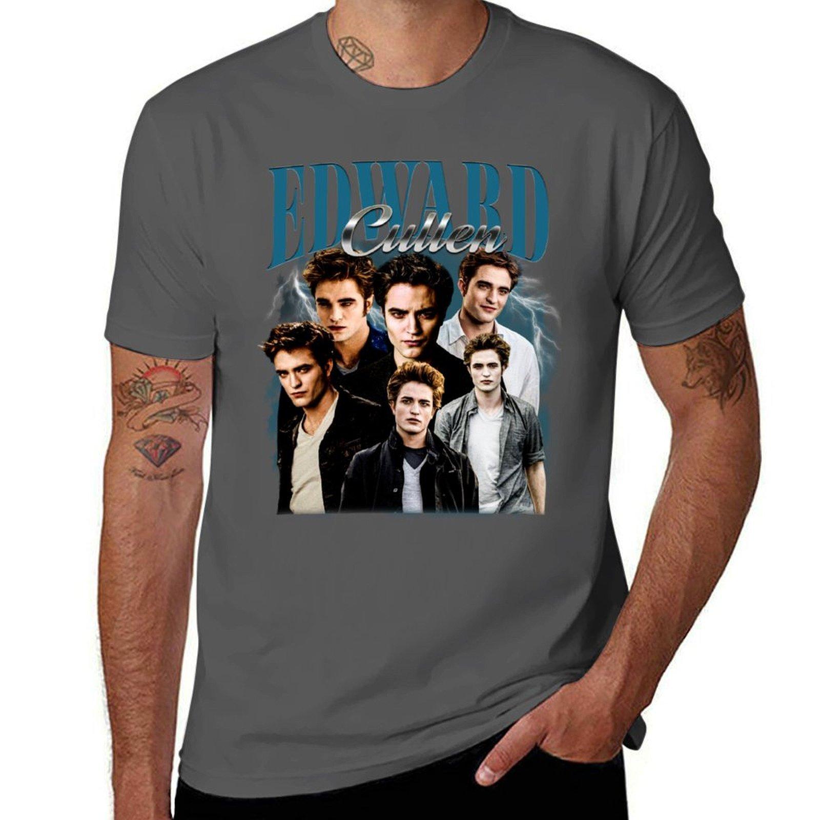

Vintage Edward Cullen Retro 90 Homage Twilight TShirt UV Sun Protection Tee Shirt 4XL