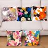 Colorful Flowers Pillow Case Fashion Square Pillowcase Bedroom Sofa Room Ins Decoration Leisure