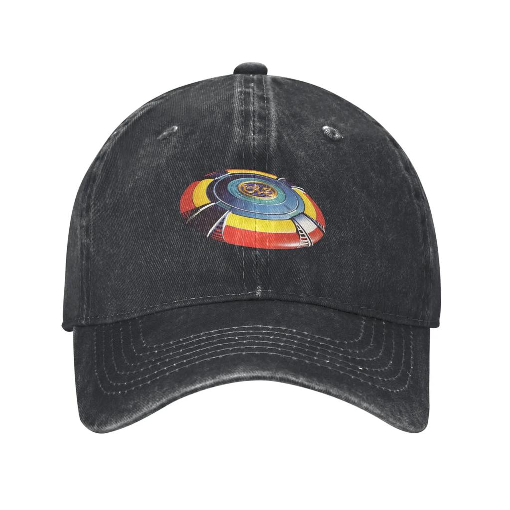 ELO Electric Light Orchestra Baseball Caps Vintage Distressed Cotton Band Tour Headwear Unisex Outdoor Activities Adjustable Hat