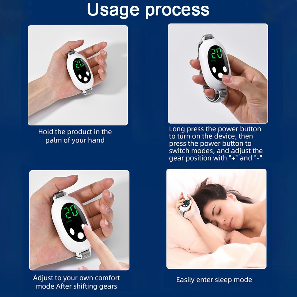 Handheld Sleep Aid Device Microcurrent Ems Pulse Hypnosis Instrument Insomnia Mental Stress Relief Relax Tool Sleep Device