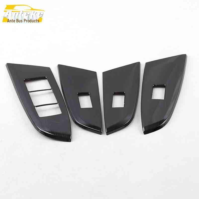 GS8 Glass Lift Stainless Steel Window Armrest Switch Decorative Frame Sequin Car Accessory