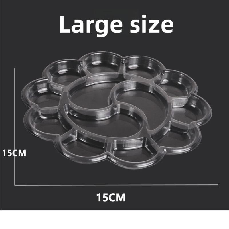 One-time Color Palette, Washable Watercolor Art Supplies for Kindergarten Children, Transparent Plum-colored Pigment Tray for Painting