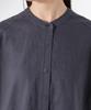 Nano Universe Linen French Sleeve F Anti-Smell Shirt, Women's, 050, Brown, 673-5121302