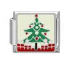 Lovely Santa Claus Snowman Christmas Tree Gloves Italian Charm Links Fit 9MM Stainless Steel Bracelet Women Men DIY Making Gifts