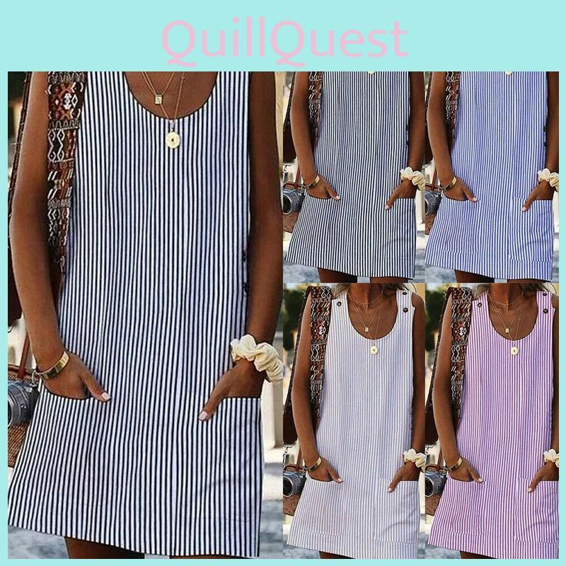 Elegant Plus Size Women Summer Short Sleeve Long T-shirt Casual Mini Dress