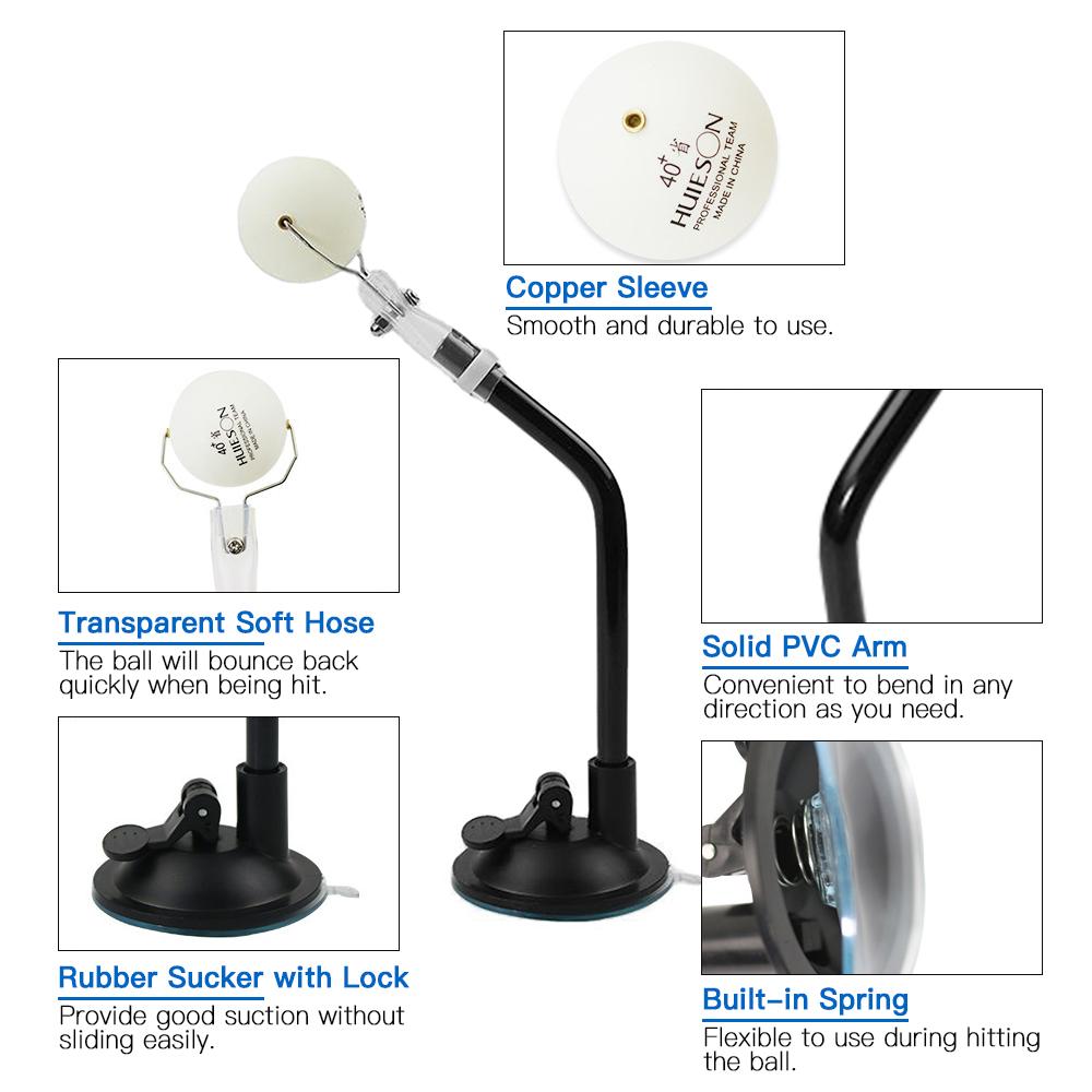 Table Tennis Trainer with Suction Cup Fixed Rapid Rebound Ping Pong