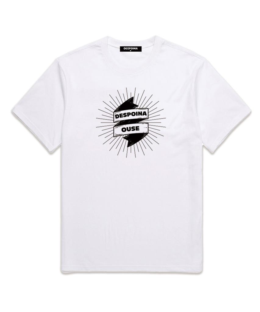 Ujeu String Logo Short Sleeve T-Shirt (Ds021) White