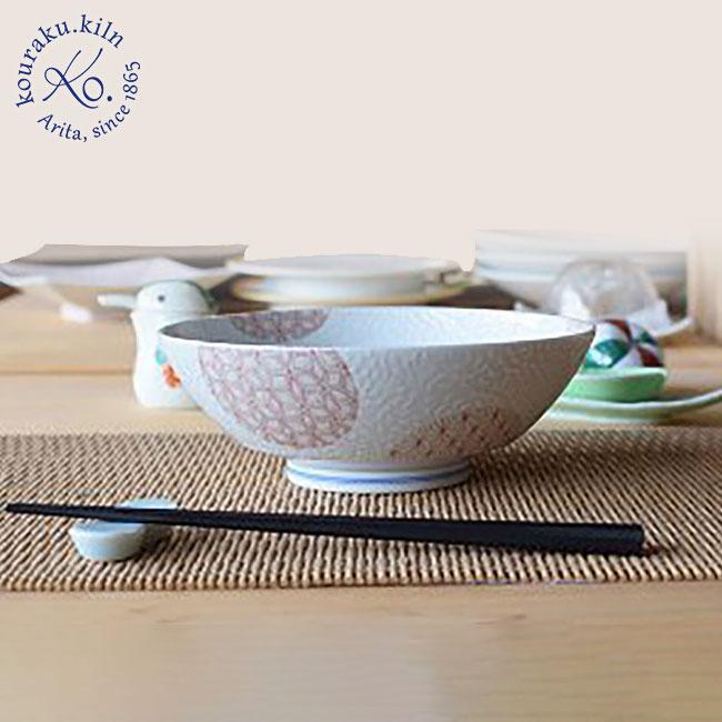 

Kourakuyaki Arita BOWL Nishigin Karakusa ware donburi dish stylish udon ramen salad nimono Japanese tableware large curry plate noodle deep pasta cute