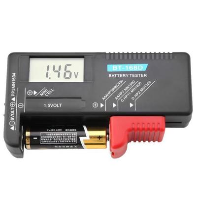 Battery Tester - VGEBY - BT-168D - Universal - LCD - White