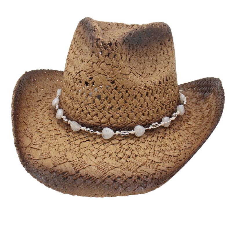 Outdoor Travel Beach Sun Hat Sun Protection Sun Hat Men And Women Western Cowboy Straw Hat