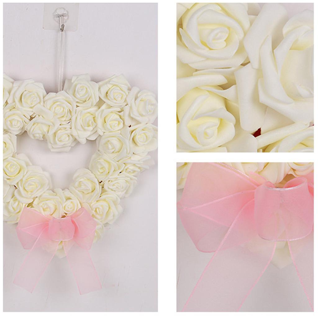 Valentine's Day White Rose Garland 2024 New Love Garland Outdoor Wedding Scene Decoration Props