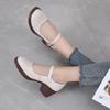 Fashion GKTINOO 2025 Spring Autumn Shoes Woman Genuine Leather Women Pumps Lady Round Toe Platform Shallow Mouth High Heel Women's Shoes