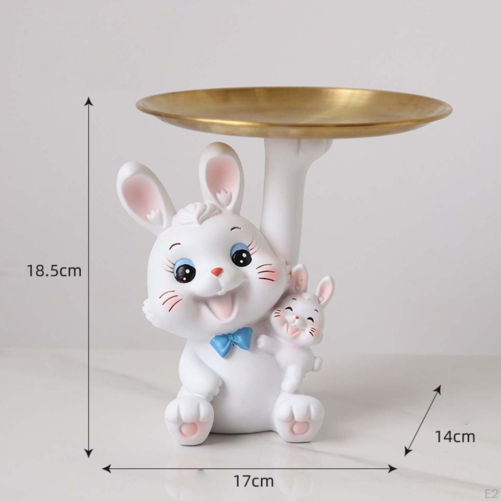 Storage Tray Statue Key Holder Animal Sculpture Multifunctional Modern for Entryway Dining