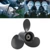 Outboard Propeller 3 Blades Aluminum Alloy Copper Outboard Replacement for Outboard 8‑20HP