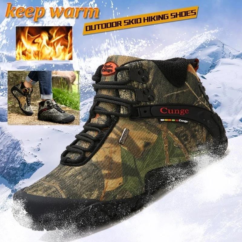 Man sneaker Shoes High Top Hiking Durable Waterproof Anti-Slip Outdoor Climbing Trekking shoe shoe for men Low Boot 2025
