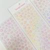 1Pc Aesthetic Dreamy Laser Bubble Butterfly Stickers Gradient Transparent Card DIY Stickers Phone Case Headphone Nail Decoration