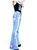 Jean en denim évasé taille moyenne pour femmes style européen et américain automne 2025