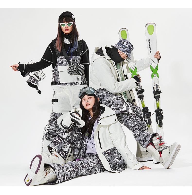 VECTOR Adult Ski Suit: Cold-Proof Winter Windproof Jacket and Pants Set for Men and Women