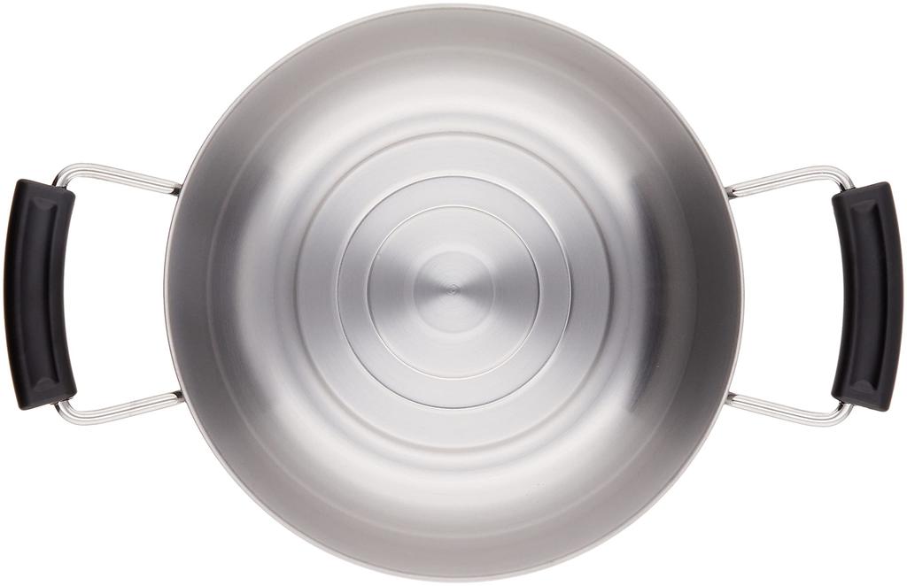 Pearl Metal Two Handed Pot 20cm with Pot Lid IH Compatible Stainless Steel Made in Japan Made in Japan Silver HB-1884