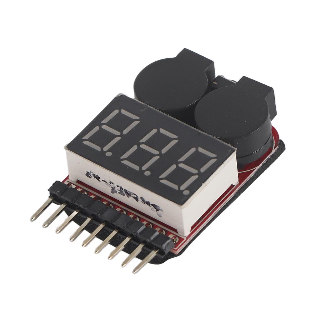 3Pcs Set RC 1S 8S Lipo Battery LED Tester Low Voltage Alarm Buzzer Checker RC Accessory