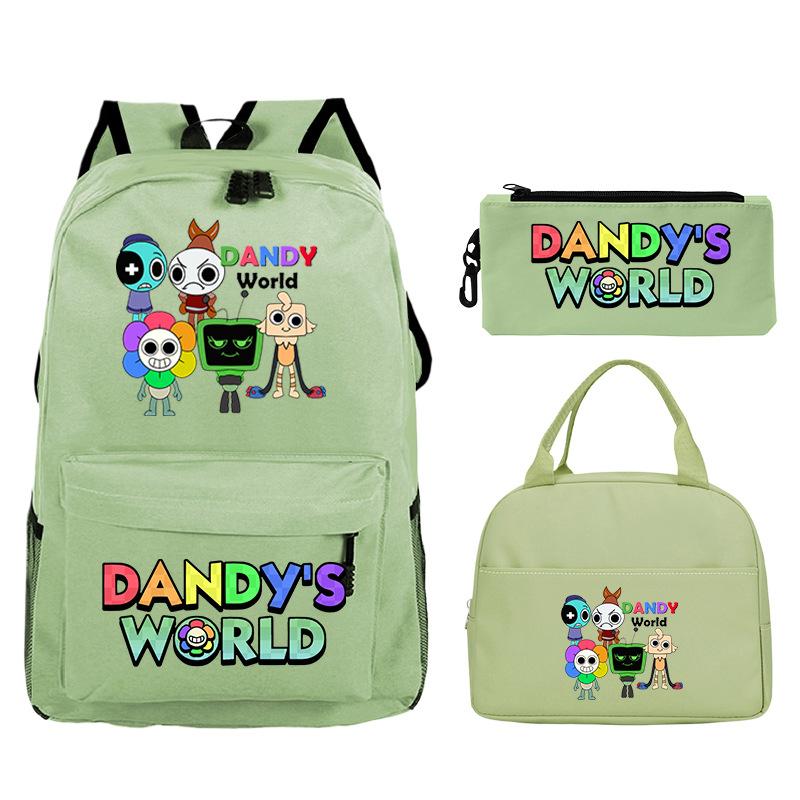 Sac d'étudiant Sac à crayons décontracté Sac à lunch Impression personnalisée Dandy'S World Around
