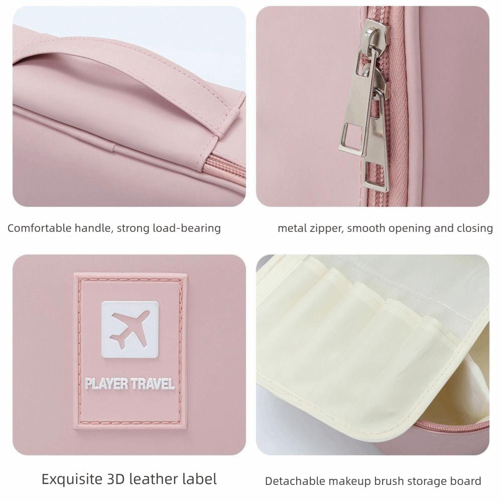 Large Capacity Women Cosmetic Bag Handheld Makeup Storage Bag Travel Toiletry Bag  Travel