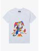 The Amazing Digital Circus Mens Pomni Glow-In-The-Dark White T-Shirt New