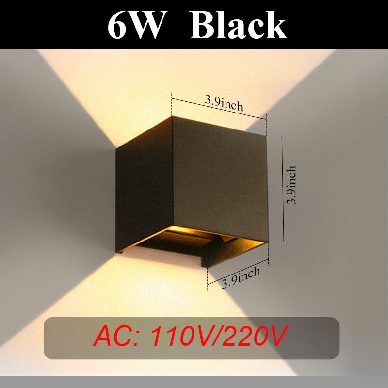 Led Wall Lamp Outdoor Lights Waterproof Sconces Wall Light AC85-265V For Home Indoor Decoration Bedroom Living Room Lighting