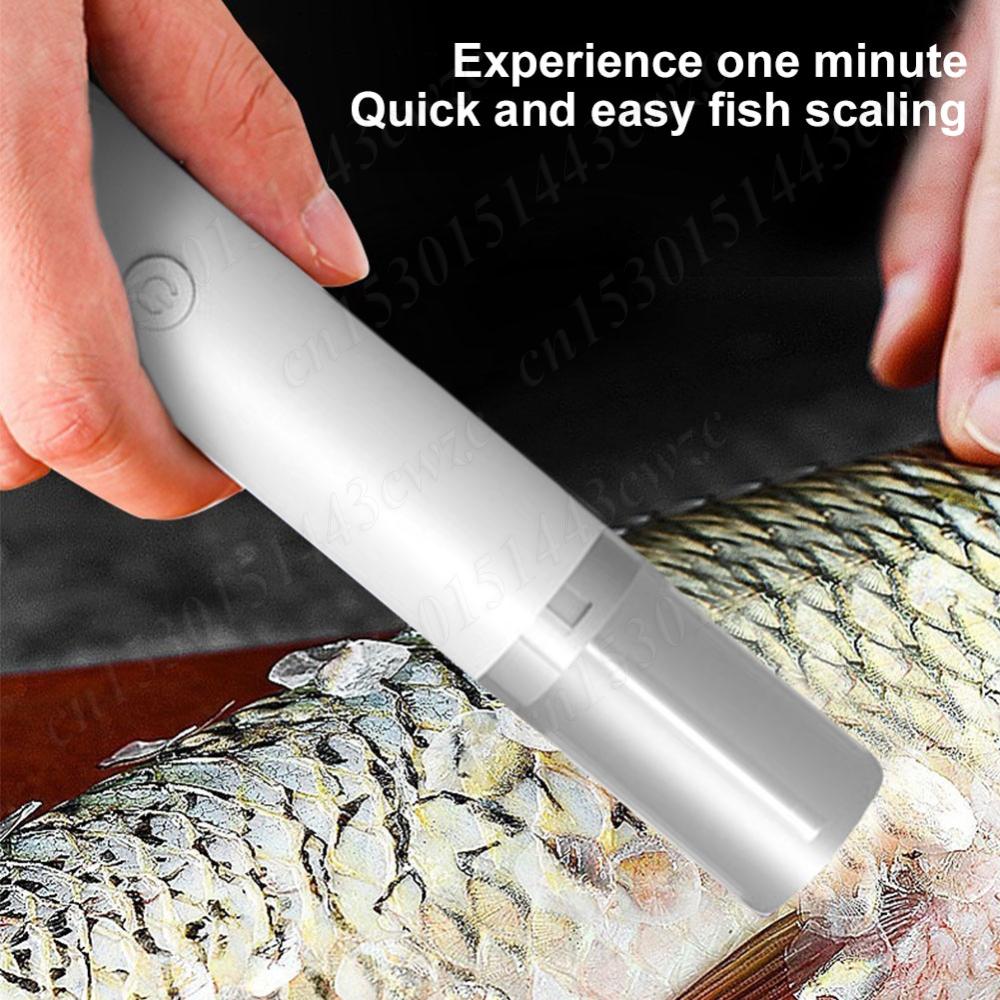Fish Scale Remover Rechargeable Cordless Fish Scaler Waterproof Easily Remove Fishscales for Kitchen Fish Scaling Cleaning