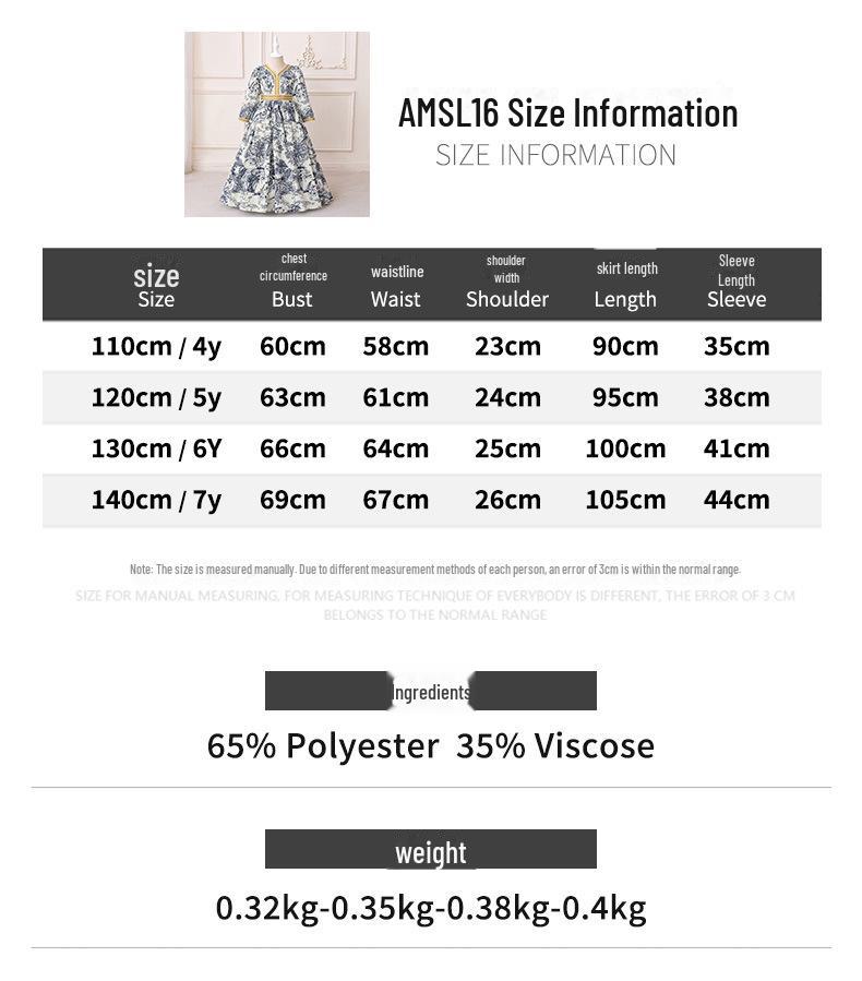Φόρεμα Πριγκίπισσας με Μοτίβο Μέσης Ανατολής για Κορίτσια