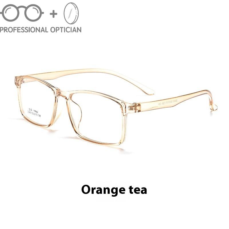 

Ultra-light Fashion TR90 Unisex Myopia Anti- Blue Lightweight Prescription Eyeglasses for Woman and Man Optical Progressive Multifocales Single Version&1.56&None